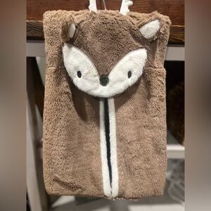Levtex Brown and White Deer Diaper Caddy